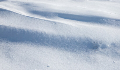 A close-up of a small snow bump © sebi_2569