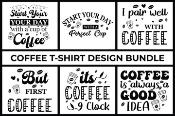 Coffee Lover T-shirt Design Bundle