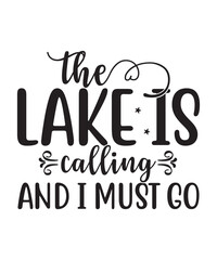 Naklejka premium Lake SVG, Lakehouse SVG Bundle, Lake Quotes SVG, lake shirt svg, boat svg, beach svg, summer svg, lake bum svg