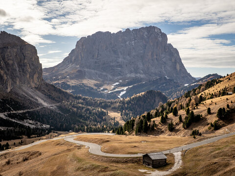 Langkofel vom Gr&ouml;dner Joch