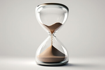 hourglass time clock - obrazy, fototapety, plakaty