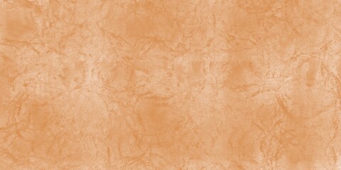 Textured background of old raw cement or orange plaster wall with stains and cracks