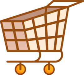 Brown Cart,delivery,badge,wheelchair.Simple set of wheelchair related isometric vector.There are vectors such as express check out, mobile store, boost.