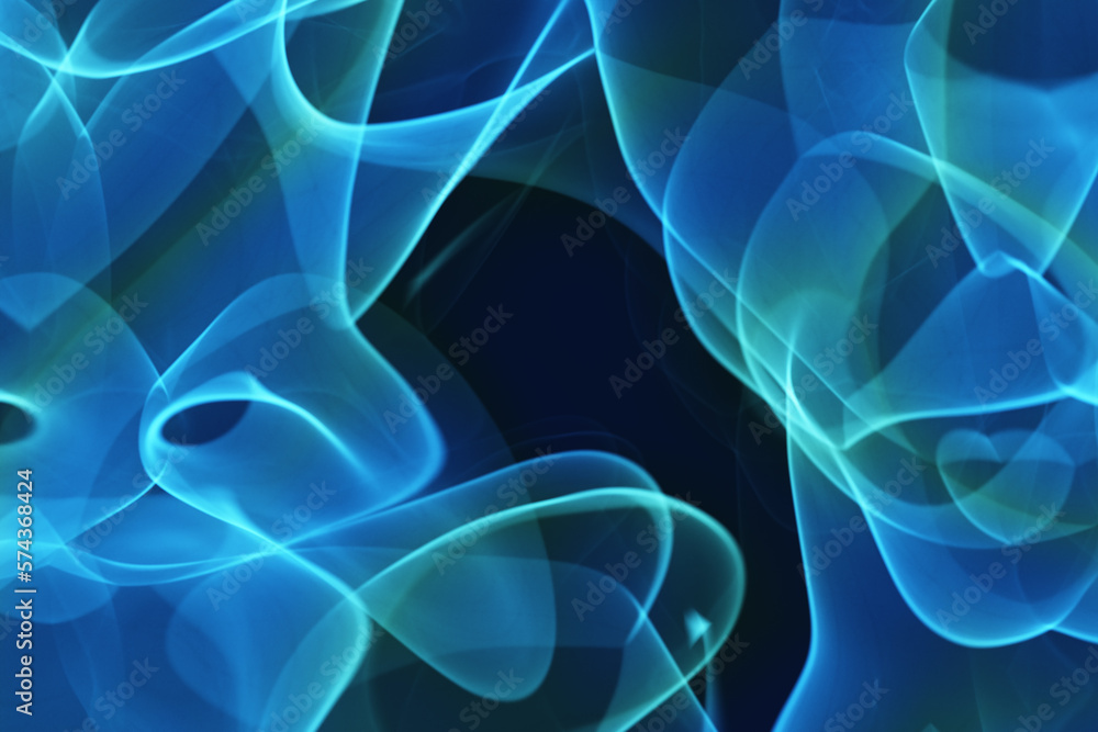 Poster translucent curves. fluid waveform. abstract dynamic background. 3d rendering