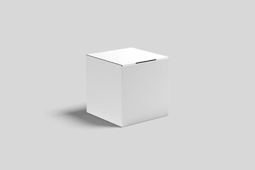 Blank Square Box Mock-up