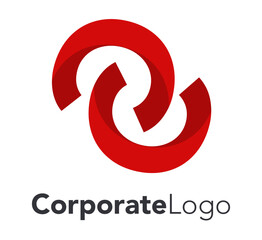 Corporate Linked Rings Logo Concept
