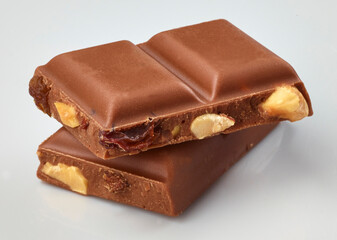 Schokostapel 2er Stücke Traube Nuss