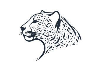 Leopard head illustration © AleDL