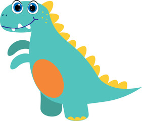 cute dinosaur, dino cartoon vector