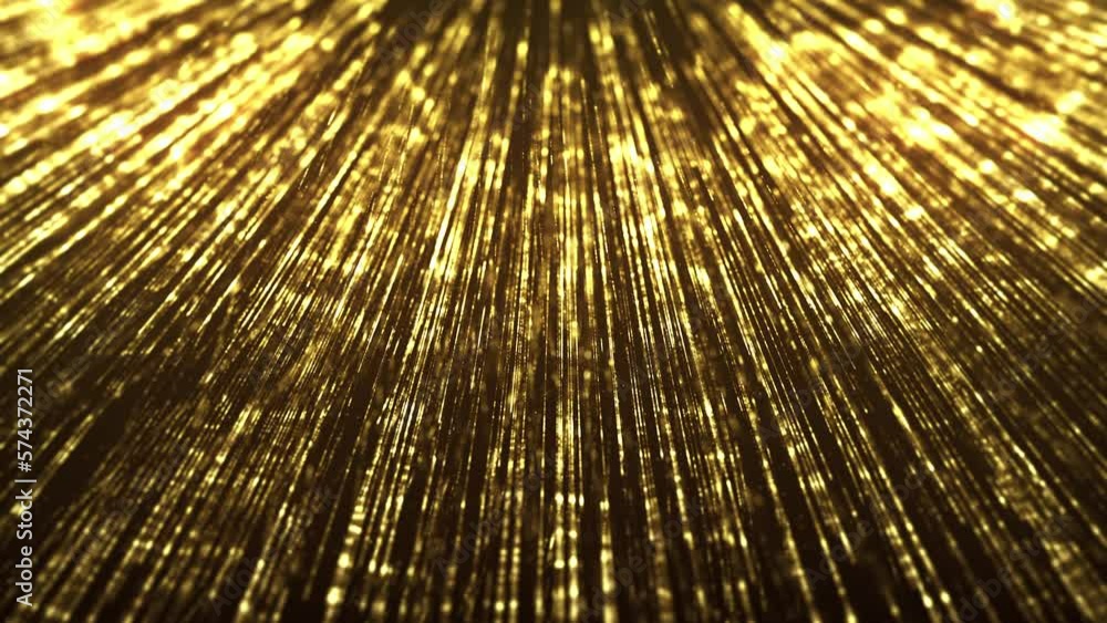 Poster abstract gold filaments bursting background/ 4k animation of an abstract wallpaper background of bur