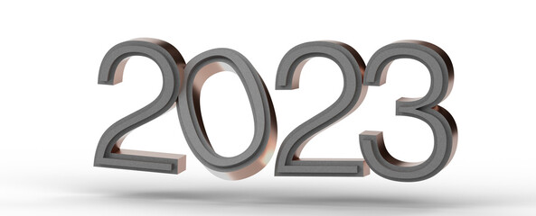 Year as Number - 2023 ,future, business, template layout design, cover book