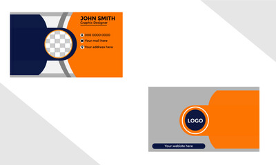 Modren creative design business card template illustration
