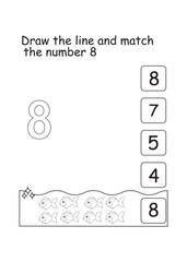 Number count and match worksheet