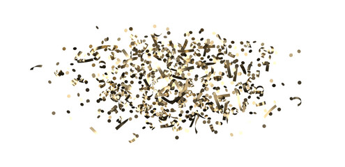 Glittering golden confetti png. Glittering golden