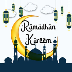 stock ramadan kareem template