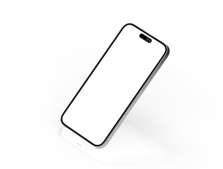 realistic smartphone template mockup for user experience presentation. Stylish concept design for websites, applications and landing pages.