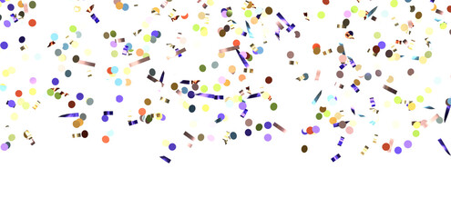 silver confetti explosion festive background