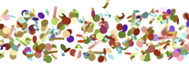 silver confetti explosion festive background