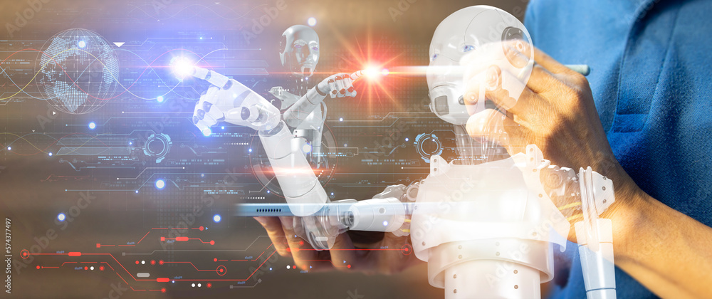 Poster the ai chatbot concept is unique in that it can interact as naturally as a real human. industry inno