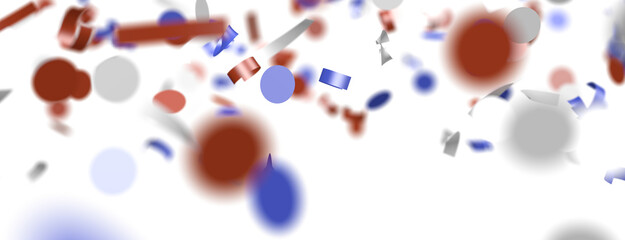 Confetti -  Independence Day background with Confetti.