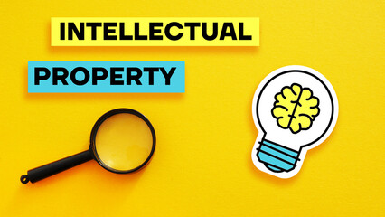 Intellectual property rights law and protection are shown using the text