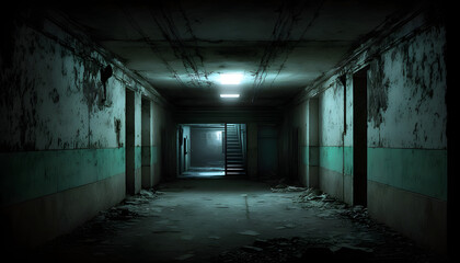 Abandoned vacant and creepy basement
