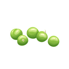 green pea food cartoon vector illustration color sign
