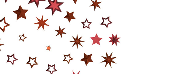 Festive christmas card. Isolated illustration white background. - in red