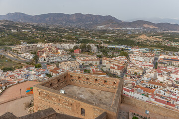 Obraz premium Blick von der arabischen Burg in Salobrena, Andalusien, Spanien 