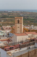 Blick von der arabischen Burg in Salobrena, Andalusien, Spanien
