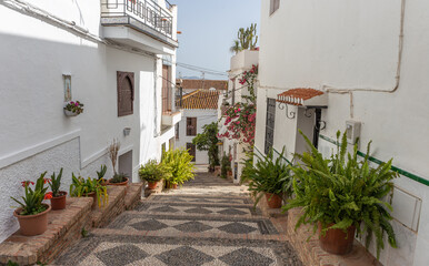 In den Gassen von Salobrena, Andalusien, Spanien
