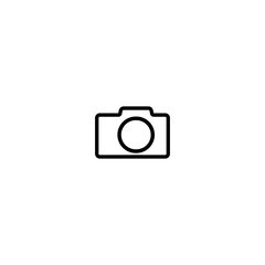 Photo Camera Icon On White Background