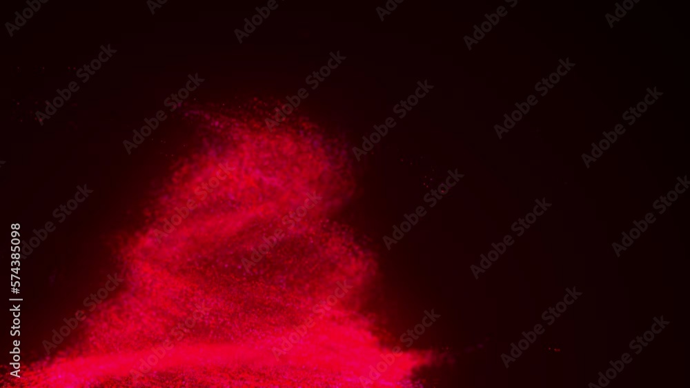 Poster 4k particle tornado, motion background. abstract background with connecting dots. vortex. wave of pa