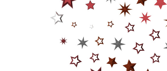 stars background, sparkle lights confetti falling. magic shining Flying christmas stars on night
