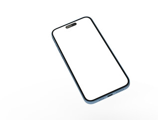 smartphone  With Blank Screen in 3d