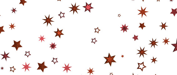 Festive christmas card. Isolated illustration white background. - in red
