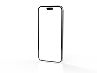 smartphone  With Blank Screen in 3d
