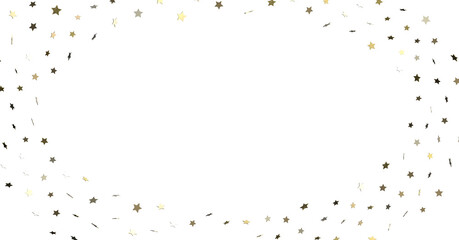 A gray whirlwind of golden snowflakes and stars. New