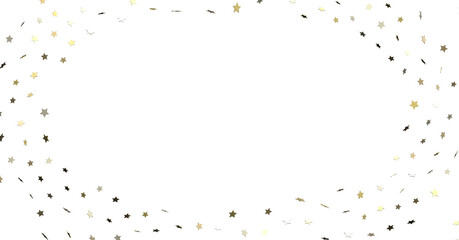 A gray whirlwind of golden snowflakes and stars. New