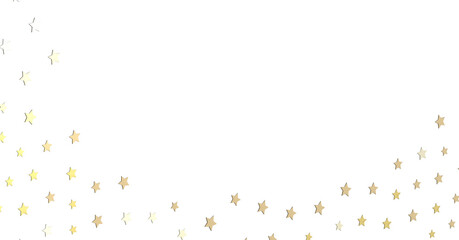 A gray whirlwind of golden snowflakes and stars. New