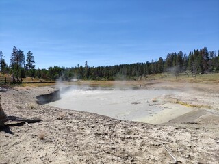 yellowstione volcanic area
