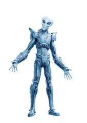 mega alien is standing and talking