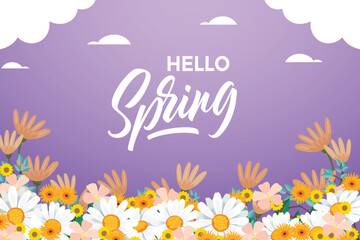 Fototapeta na wymiar Colorful spring background design
