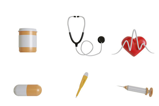  Medical equipment Concept 3d render