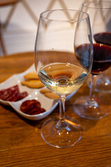 Tasting of different rioja wines, visit of winery cellars, Rioja wine making region, Spain