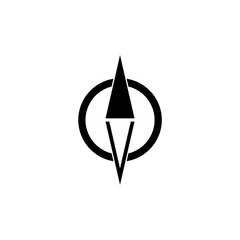 Fototapeta premium Compass icon for web design isolated on white background