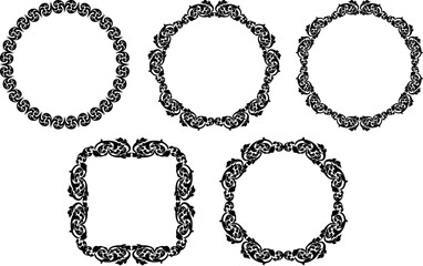 set of vintage frames