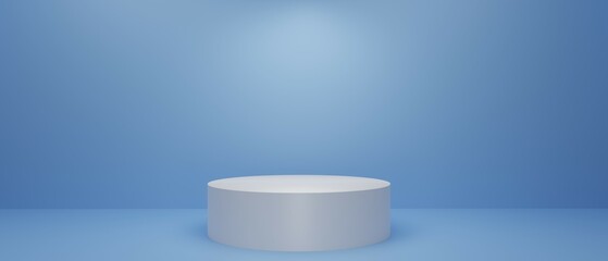 Empty podium 3d render. 3d illustration. Award ceremony concept. 