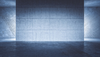  interior with concrete walls