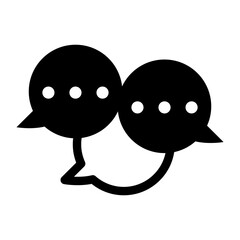 conversation discussion icon vector